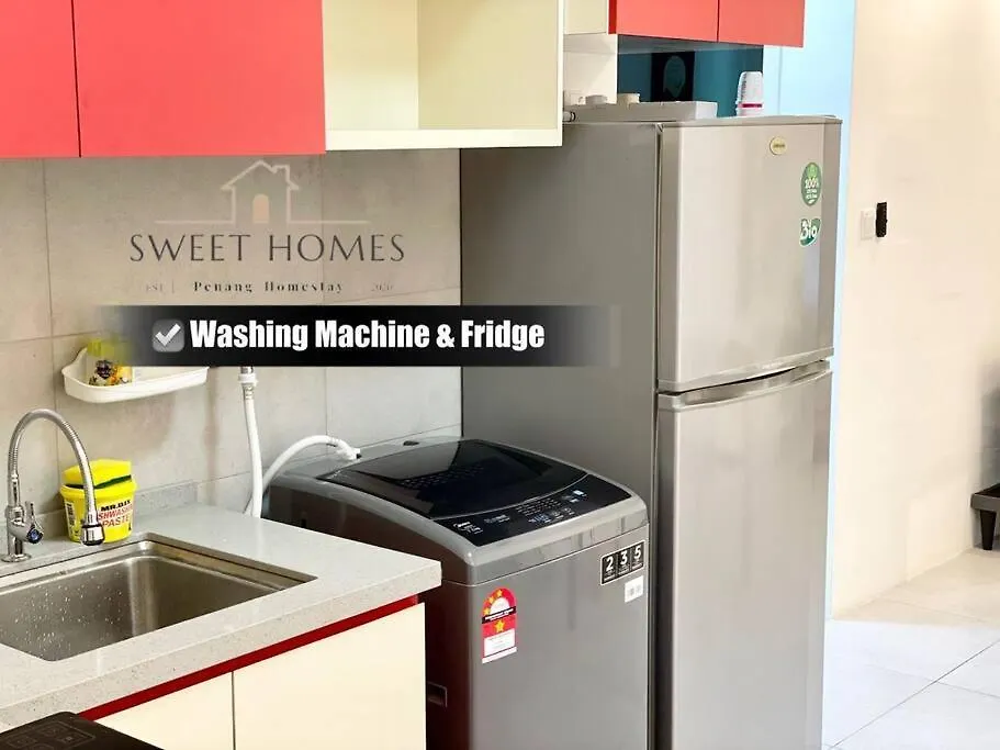 R&W 1-5Pax B'Worth Prai #Netflix #6Minpenangbridge Apartment Perai